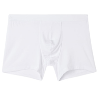 Cueca Boxer Em Modal e Seda - Branco