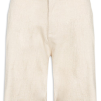 Bermuda Masculina Alfaiataria Basic Linen - Bege