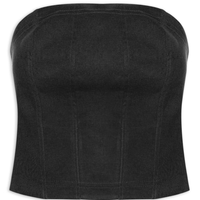 Blusa Feminina Corselet Pesponto - Preto
