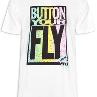 Camiseta Masculina Vintage Fit Graphic Tee - Branco
