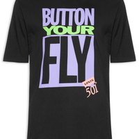 Camiseta Masculina Vintage Fit Graphic Tee - Preto