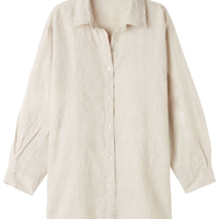 Camisa Em Linho - Bege