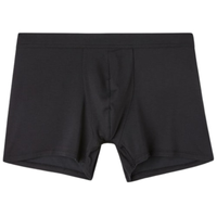 Cueca Boxer Em Modal e Seda - Preto