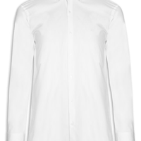 Camisa Masculina Slim Fit Tricoline Stretch - Branco