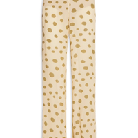 Calça Feminina Georgette Estampada Sem Cós - Bege