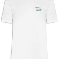 Camiseta Masculina Malha Estampa Support Agro - Off White