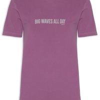 Camiseta Masculina Estampada Big Waves All Day - Roxo