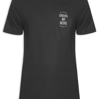 Camiseta Masculina Cheers My Beers - Preto