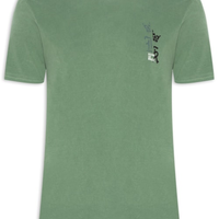 Camiseta Masculina Básica De Algodão Gola Careca - Verde