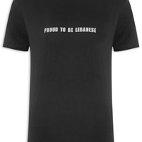Camiseta Masculina Proud Lebanese - Preto