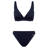 Top biquíni Halter Lari Corpo - Preto