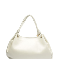 Bolsa Feminina Shopping Couro Grande Costuras - Branco