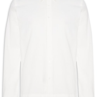 Camisa Masculina PJ Cotton Texture Manga Longa - Off White