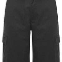 Bermuda Masculina Cargo Em Sarja - Preto