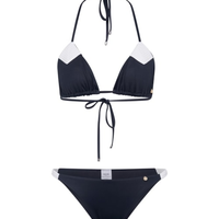 Top biquíni Triângulo Contour Preto