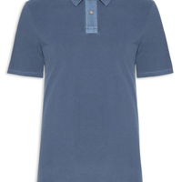 Polo Masculina Piquet Stone - Azul
