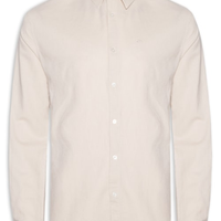 Camisa Masculina Linen Blend Classic Irish Manga Longa - Bege