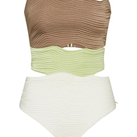 Maiô strapless maat verde