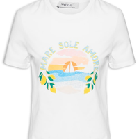 Camiseta Feminina Sole Amore - Branco