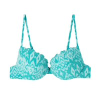 Parte De Cima De Biquíni Push-Up Ethnic Island - Azul