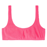 Parte De Cima De Biquíni Top Crinkle Waves - Rosa