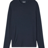Camiseta De Manga Comprida Soft Silk - Azul