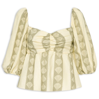 Blusa Feminina Linho Atins - Bege