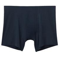 Cueca Boxer Em Microfibra Sem Costuras - Azul