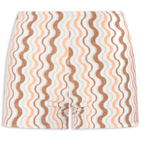 Short Feminino Retrô Estampada Waves Marcela - Bege