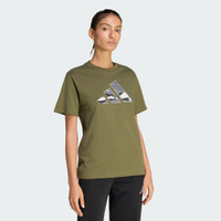 Camiseta Estampa Camuflagem Mulher adidas