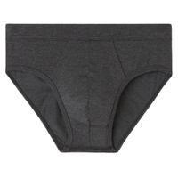 Cueca Slip Em Modal e Seda - Cinza