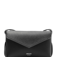 Bolsa Feminina Tiracolo Pequena Envelope - Preto