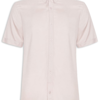 Camisa Masculina De Viscose Manga Curta - Cinza
