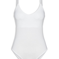 Body Feminino Alças Finas Reguláveis - Off White