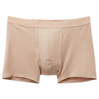 Cueca Boxer Em Algodão Supima Natural Fresh - Bege