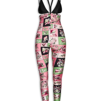 Macacão Feminino Jumpsuit Alça Dupla - Rosa