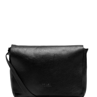 Bolsa Feminina Small Leather Crossbody E-Basics Bag - Preto