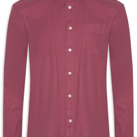 Camisa Masculina Sarja Tinturada - Vermelho