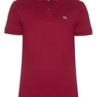 Polo Masculina Regular Fit Em Algodão Pima - Vermelho