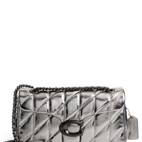 Bolsa Feminina Tabby Shoulder 26 With Quilting - Prata