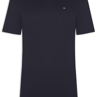 Camiseta Masculina Básica Gola V Regular Fit Em Algodão - Azul