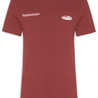 Camiseta Masculina Manga Curta Gola Careca Double Face Snowboarders - Vermelho