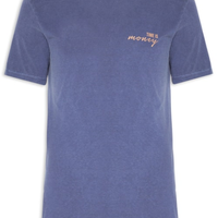 Camiseta Masculina Estampada Time Is Money - Azul