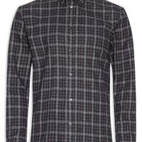 Camisa Masculina Xadrez Relax - Azul