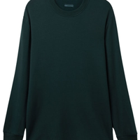 Camiseta De Manga Comprida Moletom Em Modal - Verde