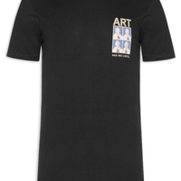 Camiseta Masculina Estampada Art Elizabeth - Preto