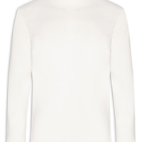 Suéter Masculino Gola Alta Com Blend De Lã E Cashmere - Off White