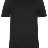 Camiseta Masculina Manga Curta Gola Careca Classic Cotton - Preto