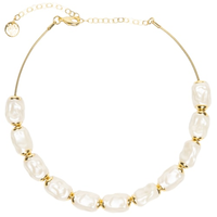 Colar Feminino Fino Ajustável Em Resina Frenesi - Off White