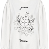 Camiseta Feminina Re-Cut Heavy Jersey Charm Long Sleeve - Branco